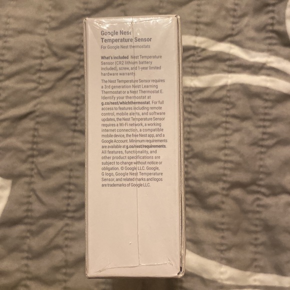 Google nest temperature sensor, brand new in box, $29 - Picture 4 of 4
